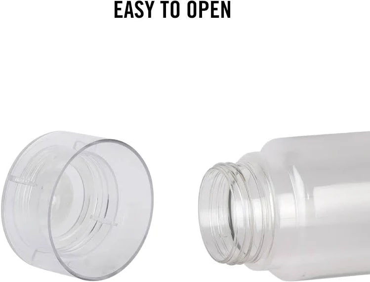 200ML 250ML 300ML 350ML Square Plastic Transparent Bottle with Black Sealable Cap | Leakproof Refillable Containers for Smoothie Milk Juicing and Multi Use (Pack of 10 Bottle) (250ML)
