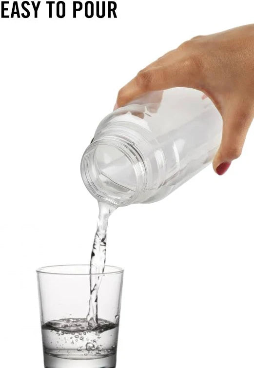 200ML 250ML 300ML 350ML Square Plastic Transparent Bottle with Black Sealable Cap | Leakproof Refillable Containers for Smoothie Milk Juicing and Multi Use (Pack of 10 Bottle) (250ML)